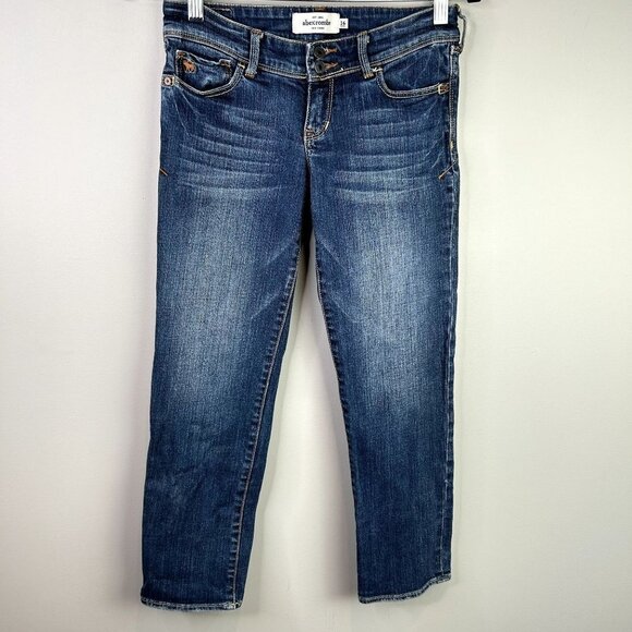 Abercrombie dark wash jeans size 16‎ slim stretch - Picture 1 of 7